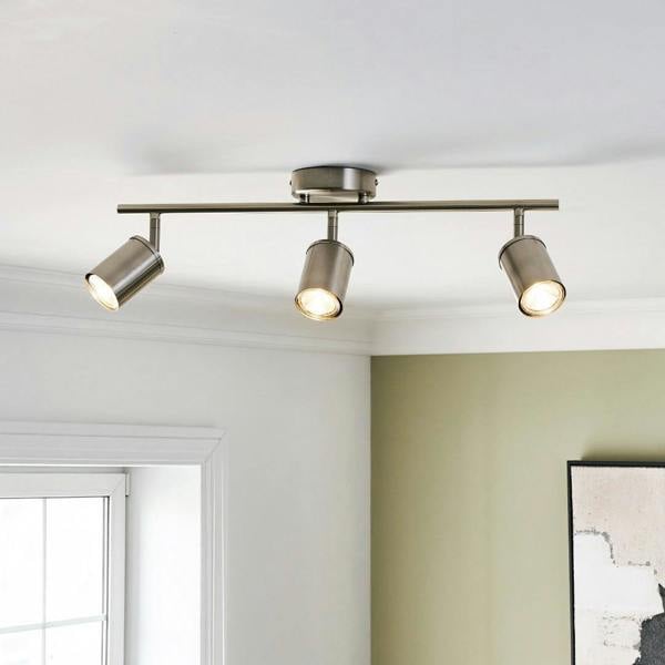 Pagazzi Lighting Talbot Brushed Nickel 3-Spot Bar