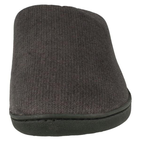 Mens So Comfy Slip On Velour Mule Slippers - Pete
