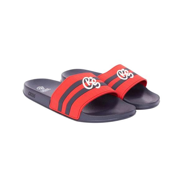 Crosshatch Mens Hamlax Sliders - Red - 