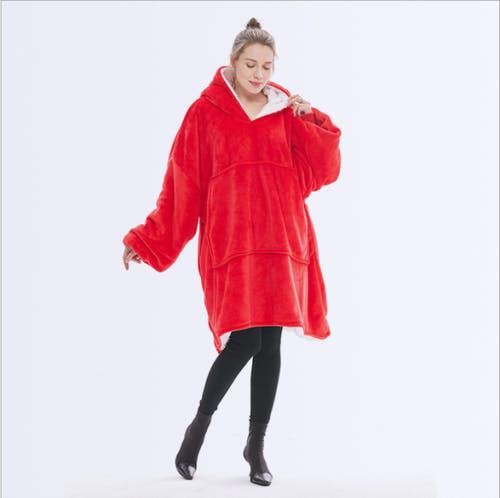 Unisex Sherpa LIned Blanket Hoodie