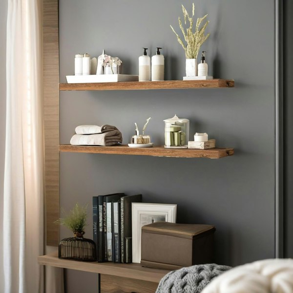 Rafaelo Mobilia Set of 2 Floating Shelves 100cm wide