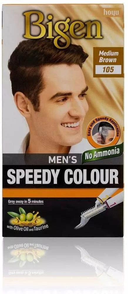 Bigen Men's Speedy Colour Hair Dye Medium Brown 105