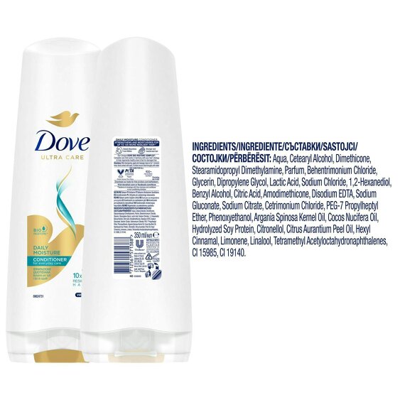 Dove Ultra Care Conditioner - Daily Moisture 350 ml Bio Restore Technology
