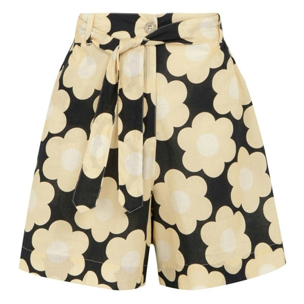 Regatta Womens/Ladies Orla Kiely II Sixties Daisy Summer Shorts - Black