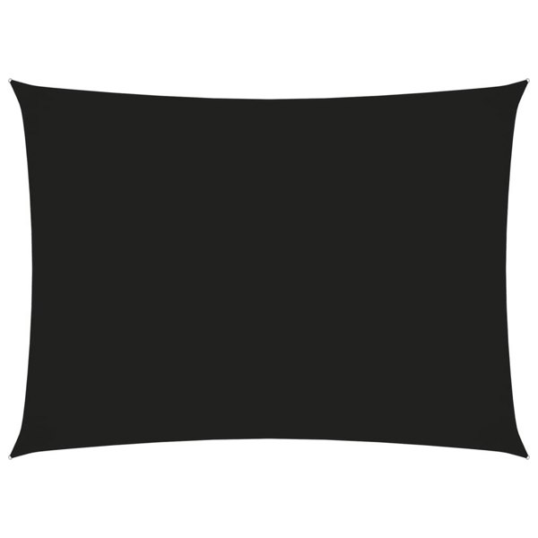Berkfield Sunshade Sail Oxford Fabric Rectangular 3x4.5 m Black