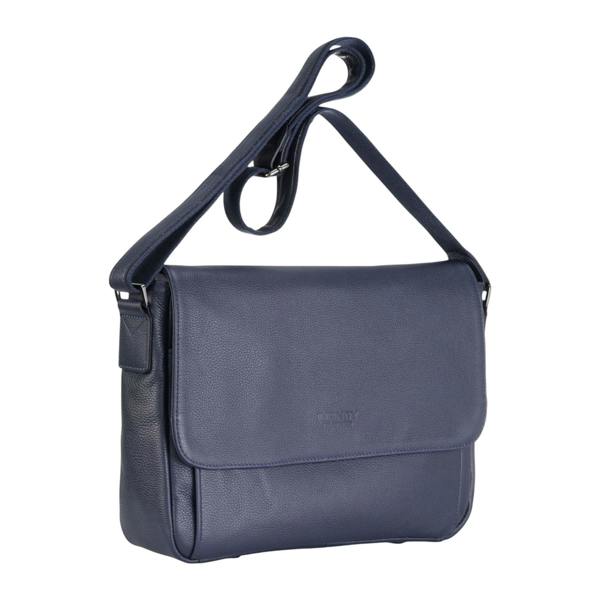 Infinity Leather Genuine Leather Laptop Bag Travel Work Messenger Satchel - Camden
