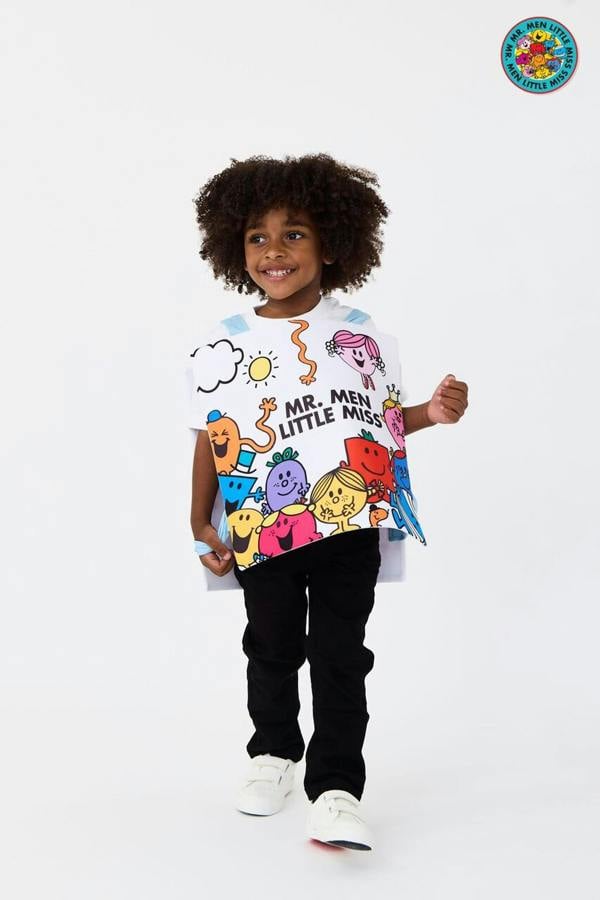 Vanilla Underground Mr. Men Unisex Kids Multicoloured Little Miss 1 Piece Costume (One Size)