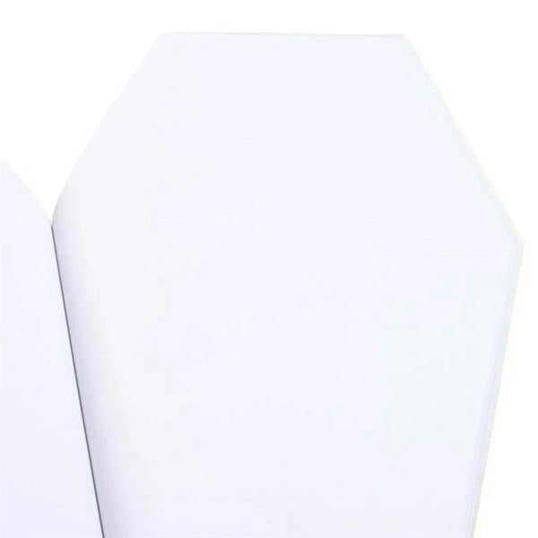 Coffin-shaped notebook with plain light-colored cover