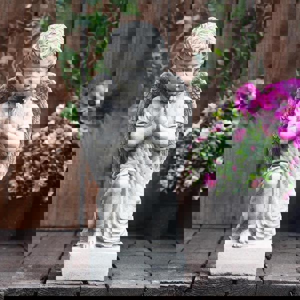 Small Praying Kneeling Cherub Memorial Ornament