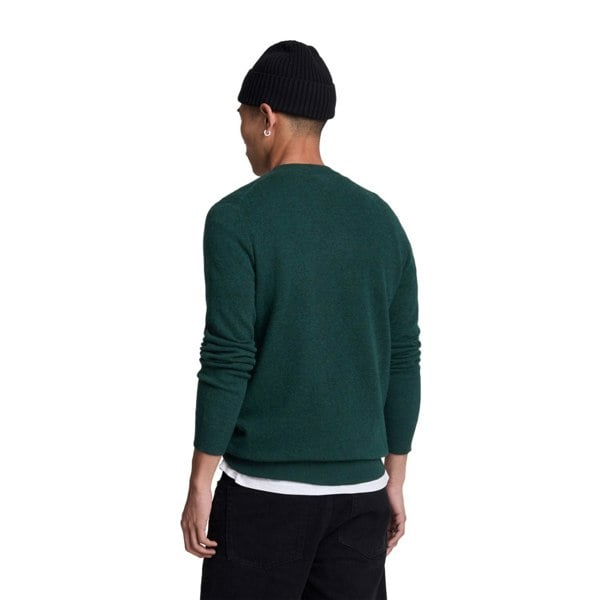 Lyle & Scott Mens Lambswool Blend Crew Neck Long-Sleeved Jumper - Argyle Teal Marl