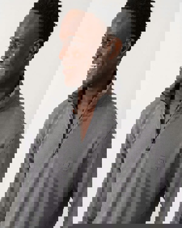 BOSS Orange Zetrust Mens 1/4 Zip Sweatshirt - Open Grey 062