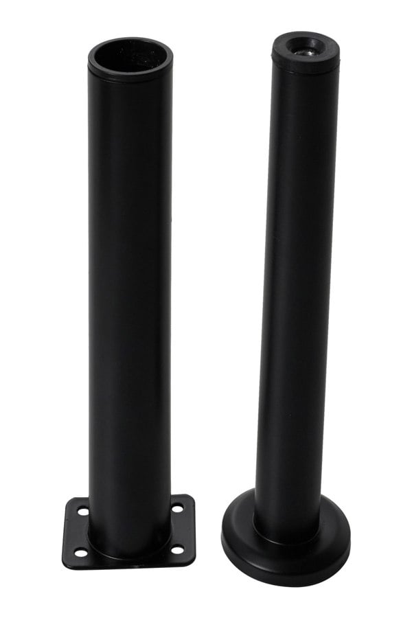 Living and Home 4 Pcs Adjustable Carbon Steel Heavy Duty Furniture Support Legs with Rubber Pads for Coffee Table Chair (25-45.5cm)