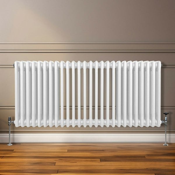 Monstershop Traditional 3 Column Radiator - 600 x 1192mm - White