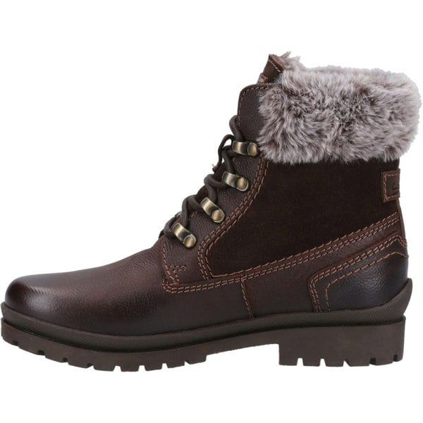Cotswold Evenlode Leather Women's Brown Winter Ankle Boots