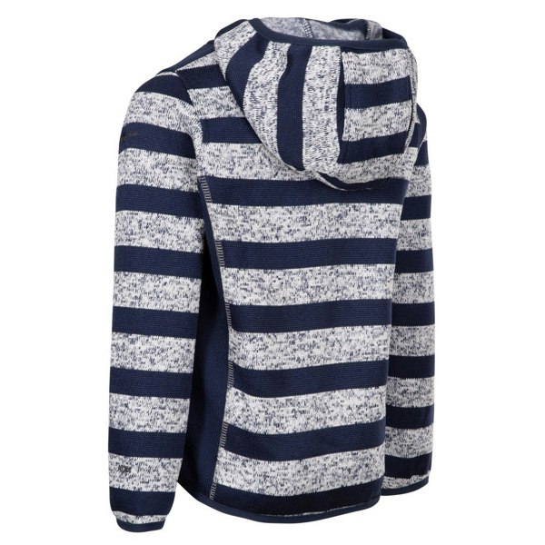 Trespass Childrens/Kids Conjure Stripe Marl Fleece Jacket - Navy