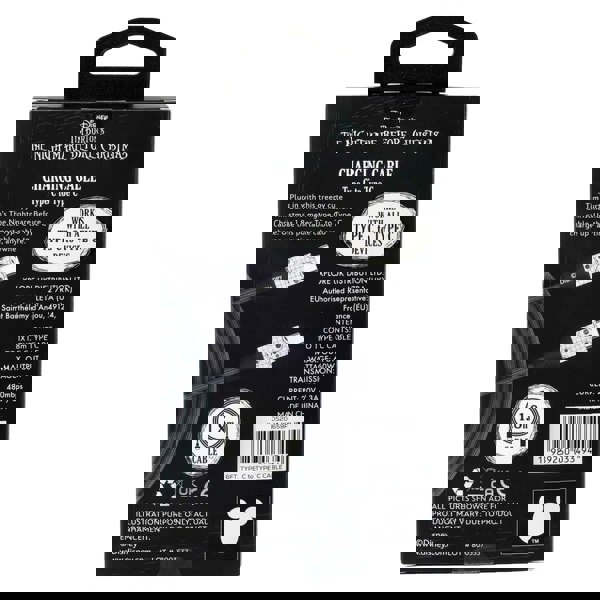 Quest | Nightmare Before Christmas 6ft Type-C Braided Charging Cable Jack Grid