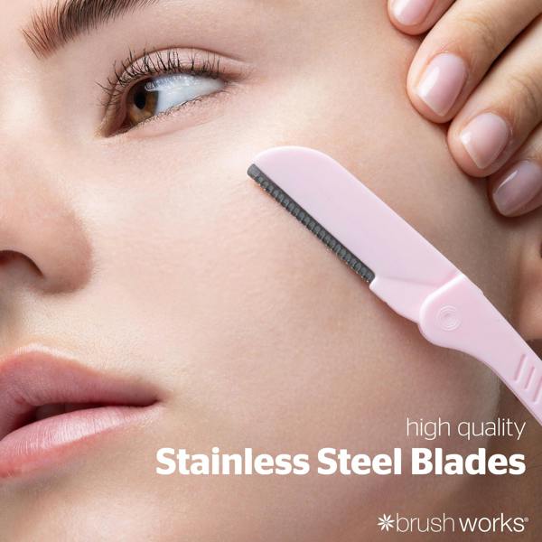 Brushworks Precision Eyebrow Razor (Pack of 3)