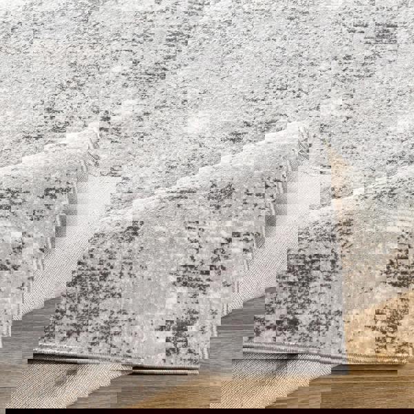 Livabliss Wanderlust-Abstract Grey Ivory Blue Modern Marble Rug