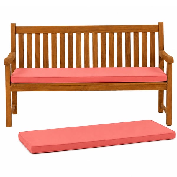 Cushion for 3 Seater Bench in Choice of Colours, 180g/m² Fade-Resistant Polyester Cover with Zipped Removal