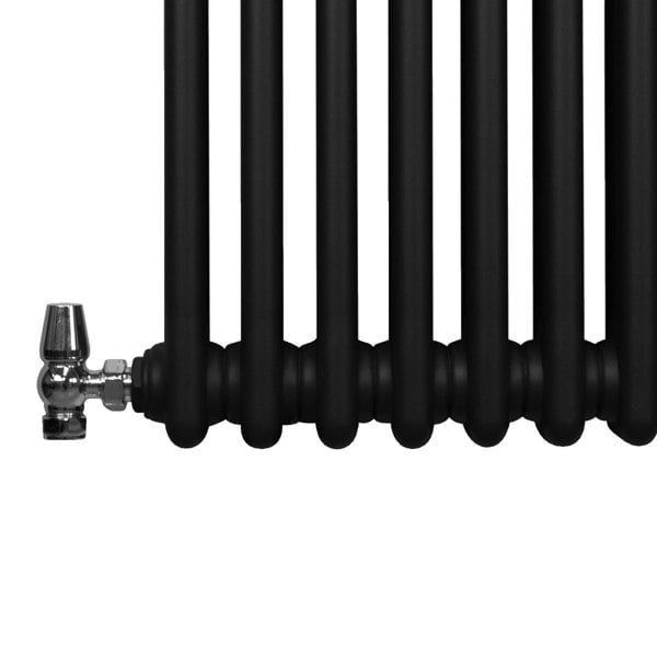 Monstershop Traditional 2 Column Radiator - 1800 x 472mm - Black