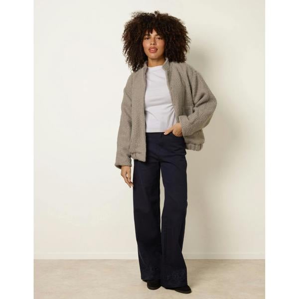 Blue Vanilla Floral Embroidered Detailed Flared Jeans