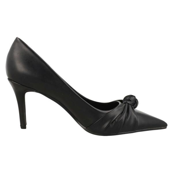 Spot On Ladies Spot On High Heel Twist Knot Vamp Pointed Toe Court Shoe F90130