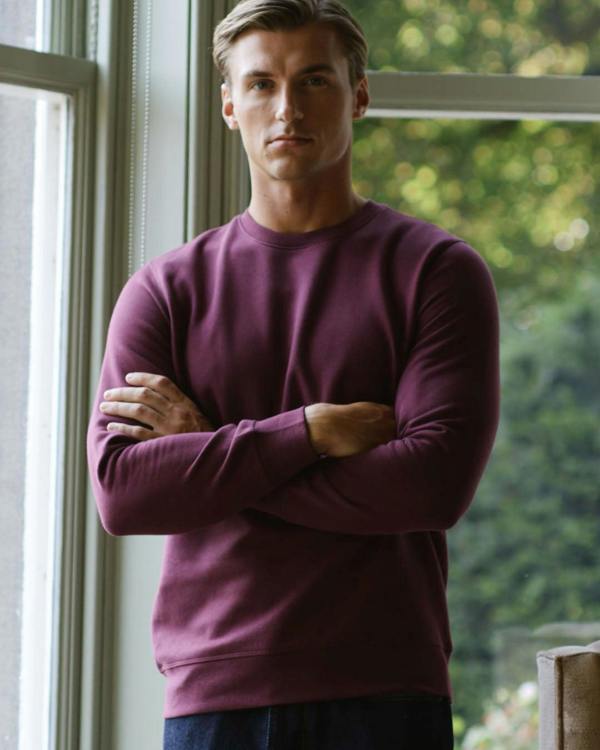 British Boxers Men's Laid-Back Sweatshirt – Dark Plum
