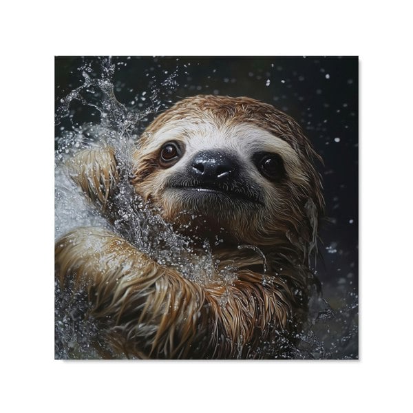 Warren Reed - Designer Gleeful Sloth Splashart Kitchen Splashback