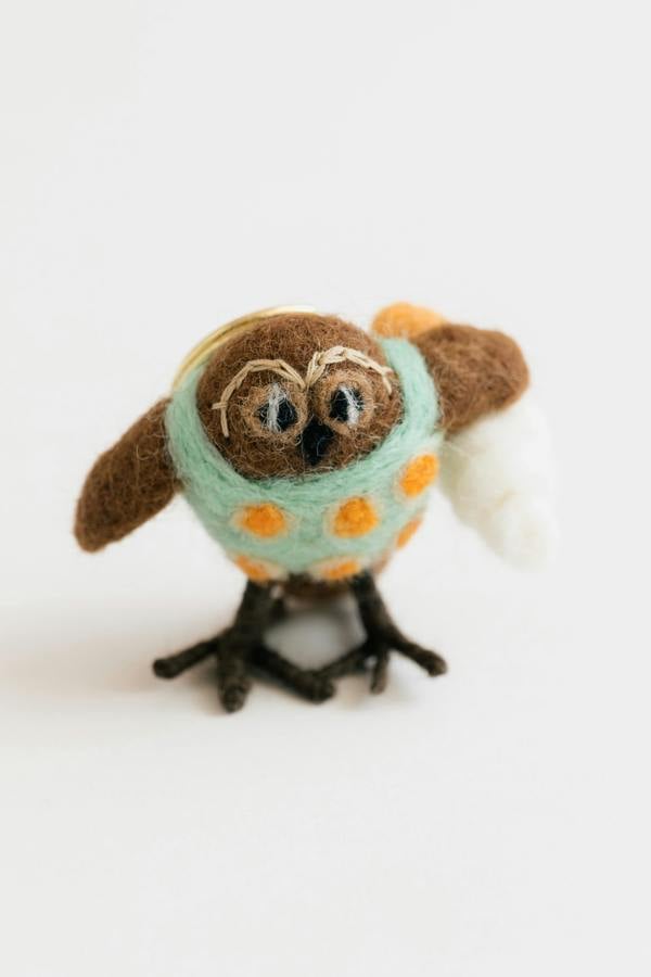 Lily & Me Olive The Owl Felt Keyring