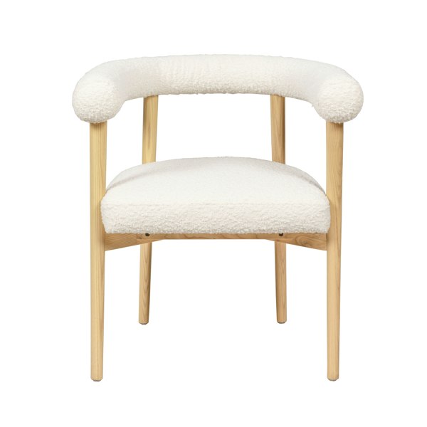 Furniture Edit Spara Cream Boucle Dining Chair