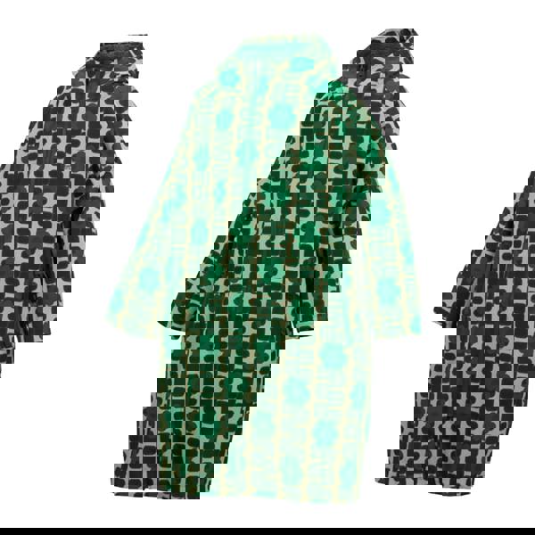 Regatta Girls Orla Kiely Giant Square Flower Changing Robe - Green - 