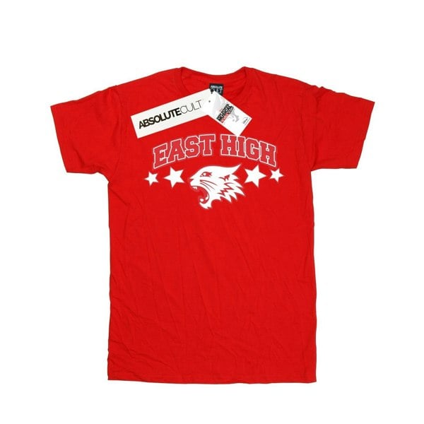 Disney Womens/Ladies High School Musical The Musical Wildcat Stars Cotton Boyfriend T-Shirt - Red