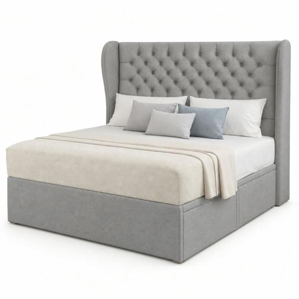 Great British Beds Mulberry Divan Bed - Silver Plush