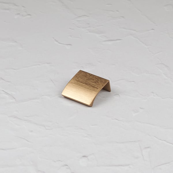 Handle & Home Brushed Brass Edge Mount Lip Pulls