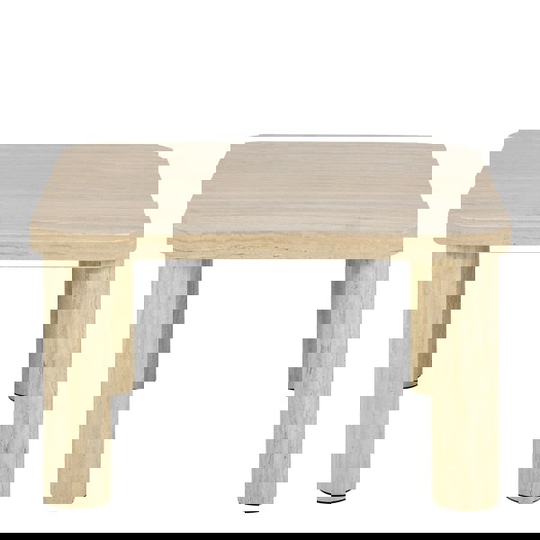 Furniture To Go Solano Square Coffee Table in Light Travertine 60 x 60 cm