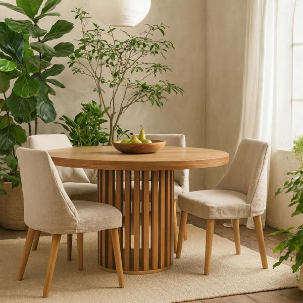 Wyld Haus Verona Round Mango Wood Dining Table
