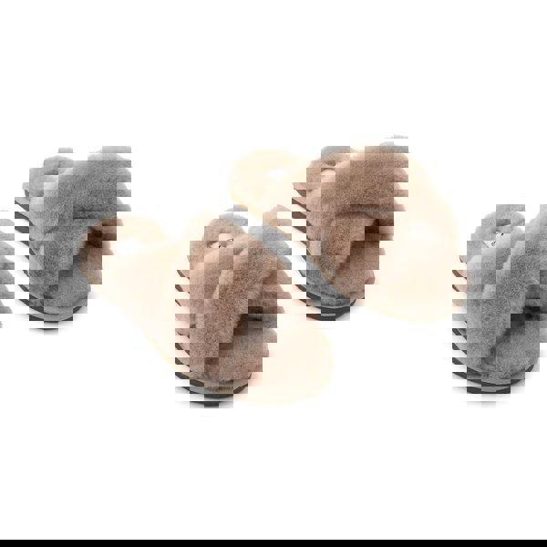 Slipper Cross Teddy Brown