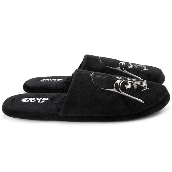 Star Wars Mens Dark Side Darth Vader Slippers - Black