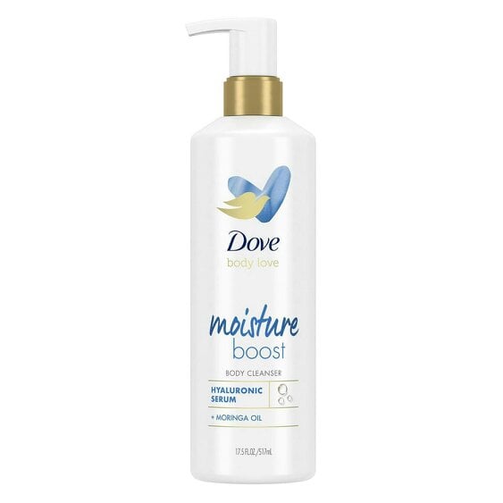 Dove Body Love Moisture Boost Body Cleanser with Hyaluronic Acid, 517ml, 3pk