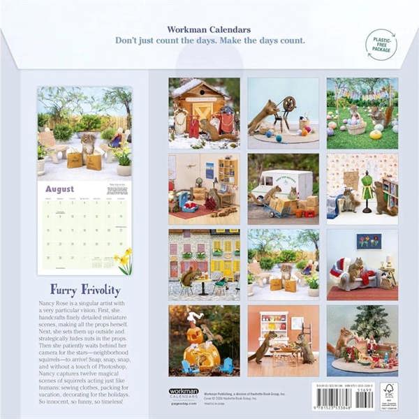 The Secret Life Of Squirrels Calendar 2027, Wall Calendars, Month To View, Humour, Gift