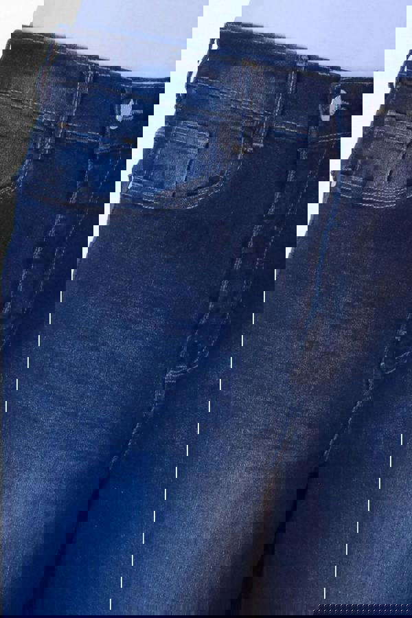 Paulo Due Womens High Waist Wide Leg Denim Culotte Jeans