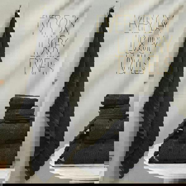 Smart Living Boston 8 PCS Towel Bale Set - Black