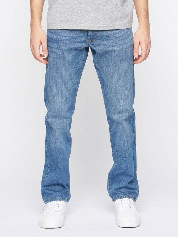 Crosshatch Bandol Straight Leg Jeans Light Wash