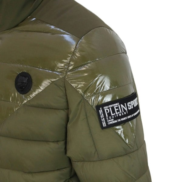 Plein Sport Plain Quilted Jacket - Green