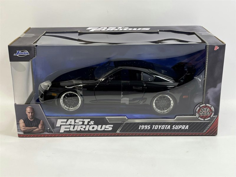 fast and furious 1995 toyota supra black 1:24 scale jada 3007