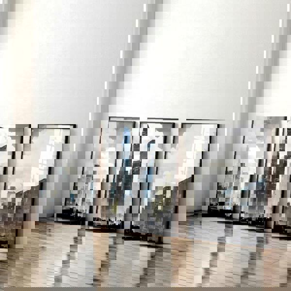 Modern Wall Art For Living Room Uk | Set of 3 Urban Skyscrapers Wall art Prints