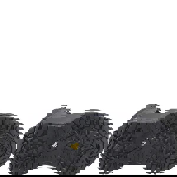 Amblers Safety Amblers Grizdale Mens Waterproof Steel Toe S7S Safety Ankle Boots, showing the rugged black sole with tread and steel toe design.