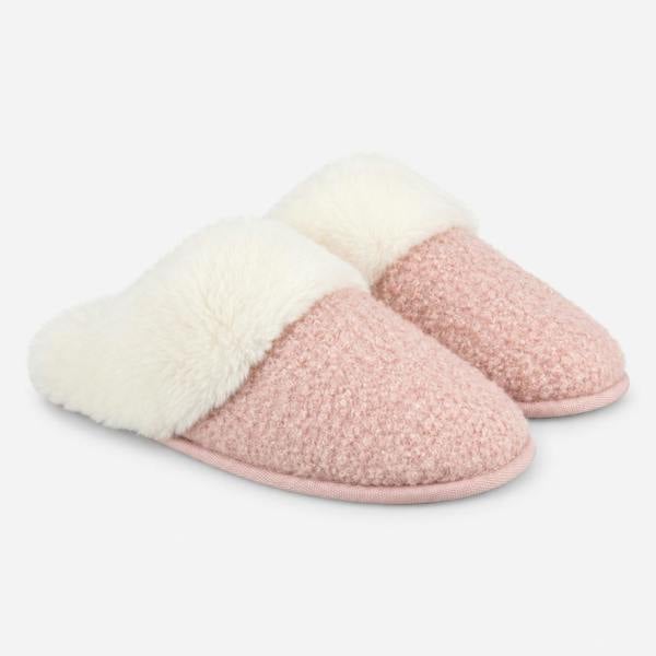 Totes BORG MULE SLIPPERS Mules   in  Pink