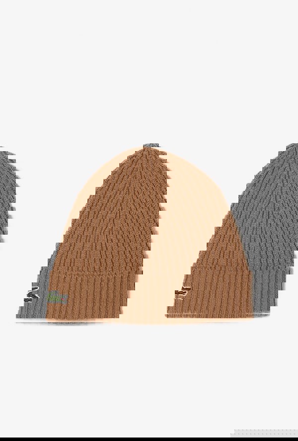 Lacoste Men's Rib Knit Brushed Wool Beanie