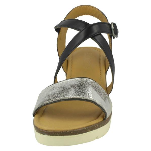 Padders Ladies Padders Wedge Heeled Sandals Primrose